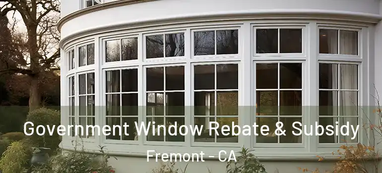  Government Window Rebate & Subsidy Fremont - CA