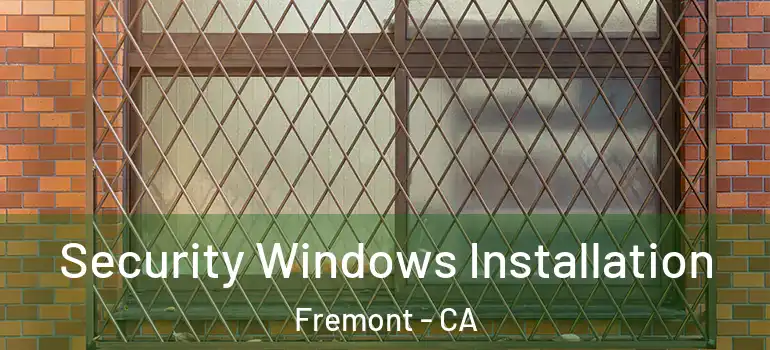 Security Windows Installation Fremont - CA