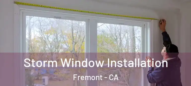  Storm Window Installation Fremont - CA